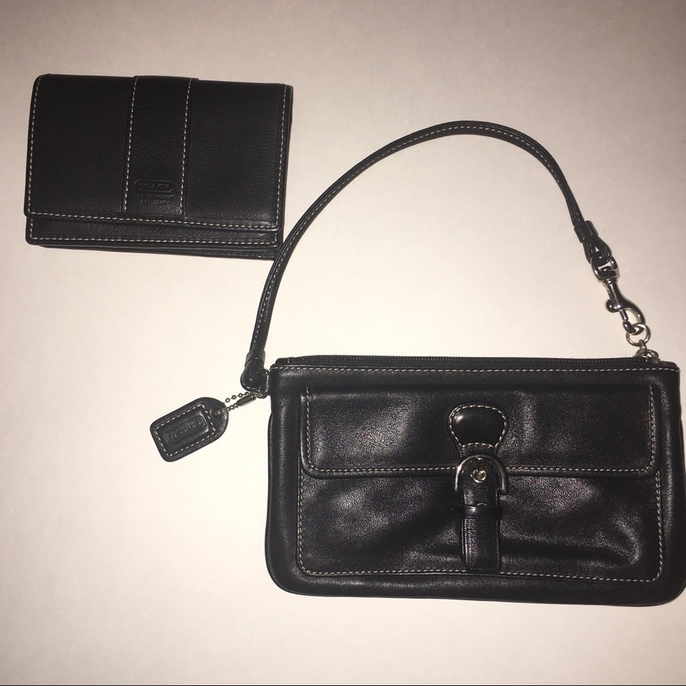 Coach Wristlet and Car Holder